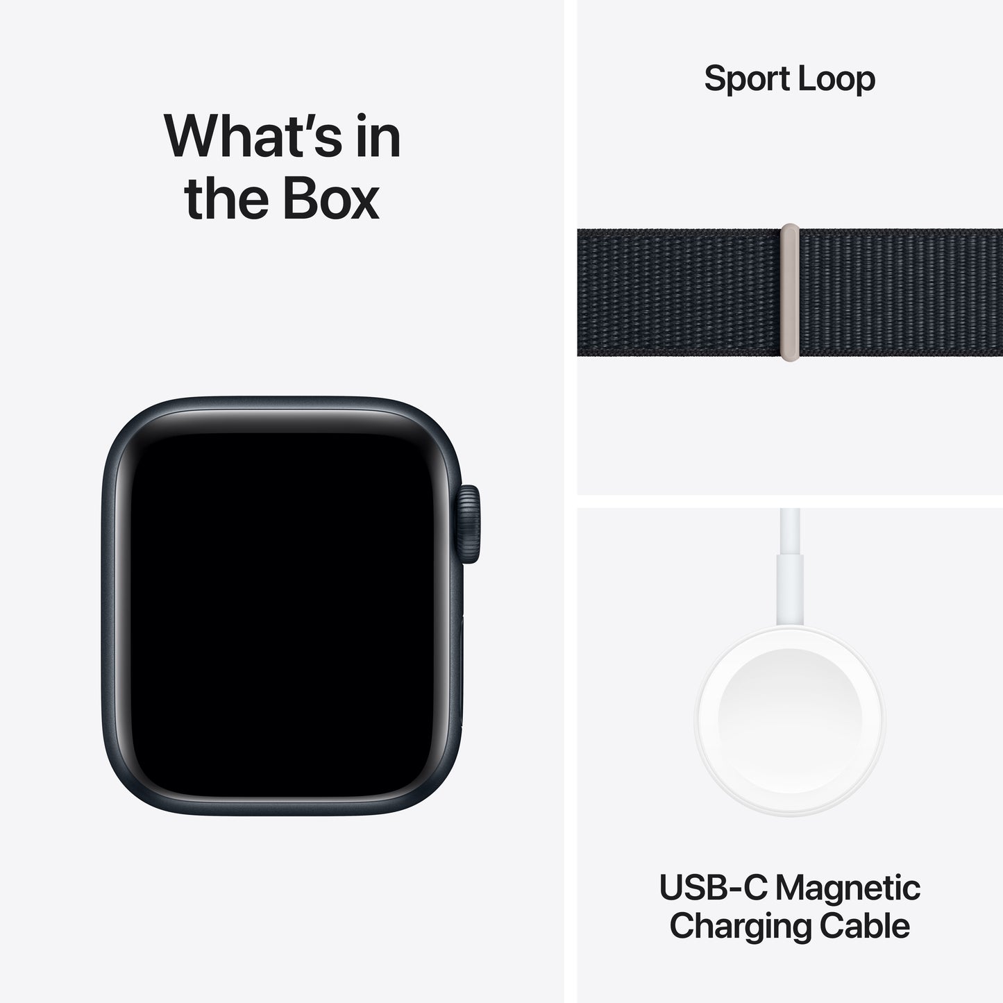 Apple Watch SE Cell 40mm Midnight med Midnight Sport Loop