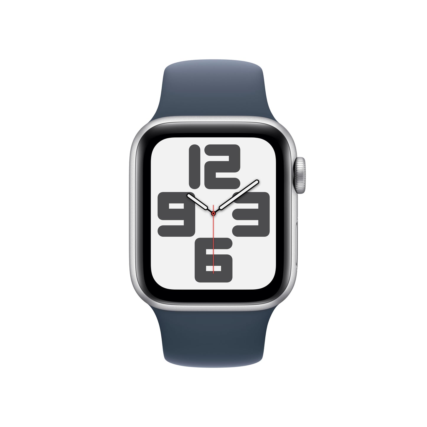 Apple Watch SE Cell 40mm Silver med Storm Blue Sport Band - M/L