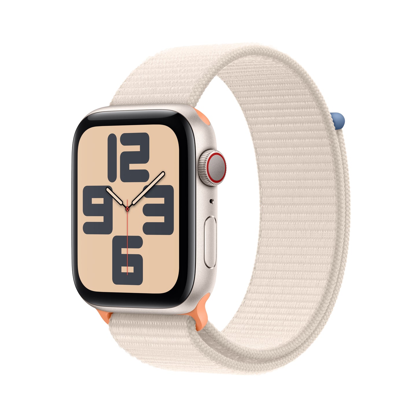 Apple Watch SE Cell 44mm Starlight med Starlight Sport Loop