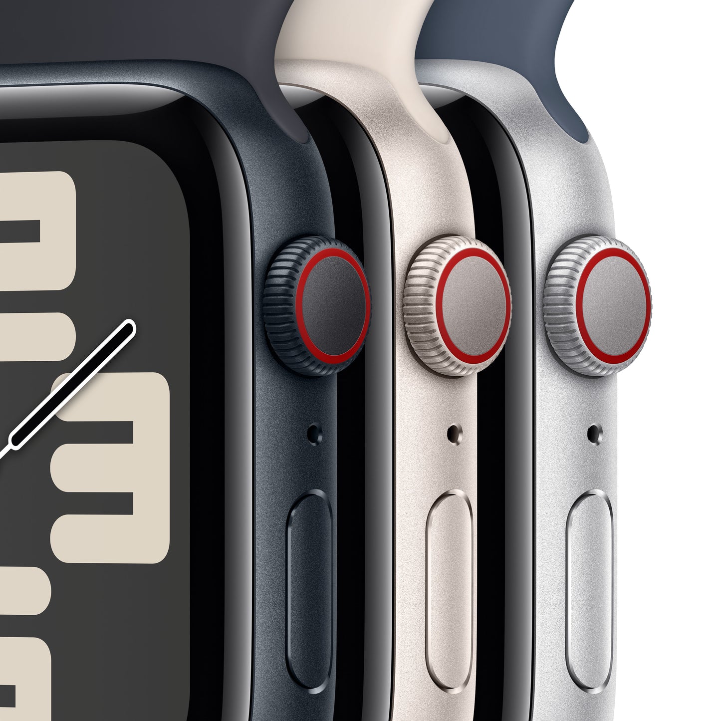 Apple Watch SE Cell 40mm Midnight med Midnight Sport Loop