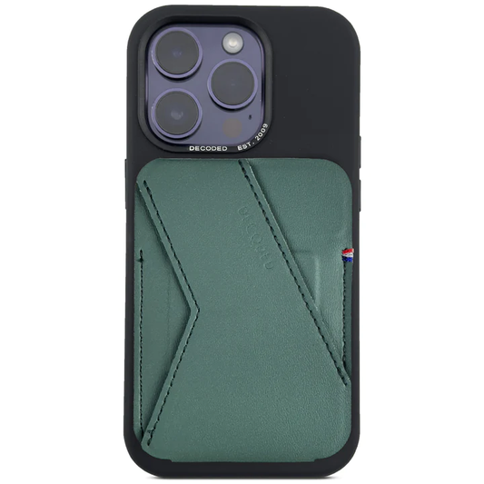 Decoded Magnetisk kortholder i silikon med stativ - Grønn