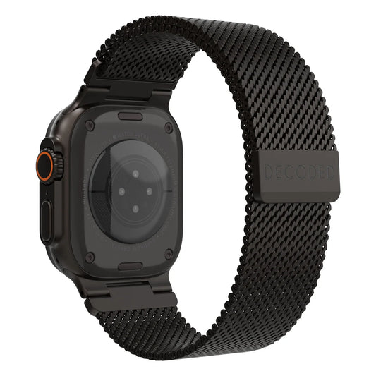 Decoded 49/46 mm Milan Traction Band Reim - Svart