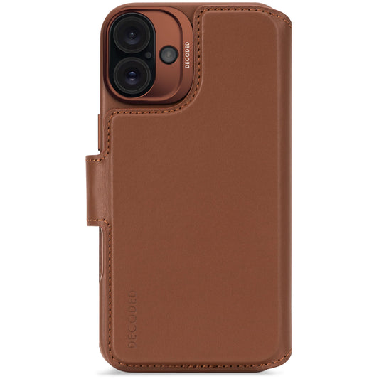 Decoded Detachable Wallet MagSafe Skinnetui til iPhone 16 - Tan