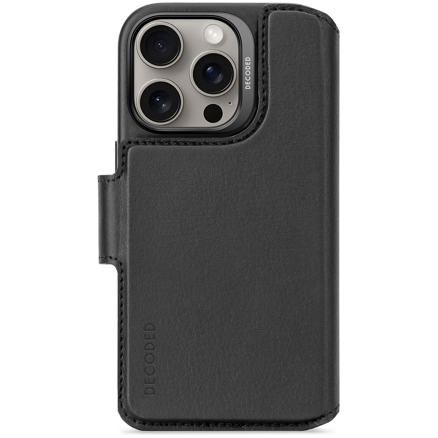 Decoded Detachable Wallet MagSafe Skinnetui til iPhone 16 Pro - Svart