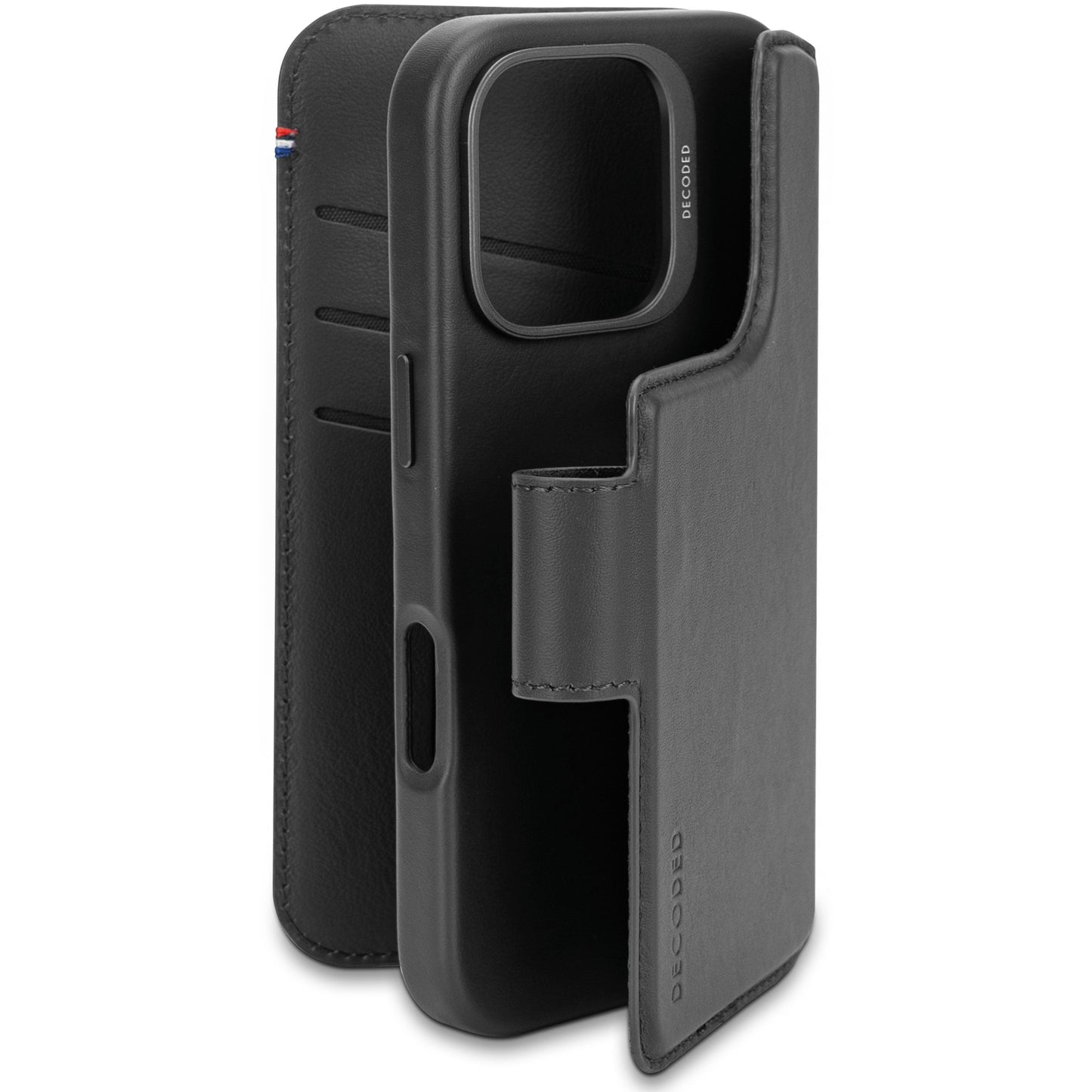 Decoded Detachable Wallet MagSafe Skinnetui til iPhone 16 Pro - Svart