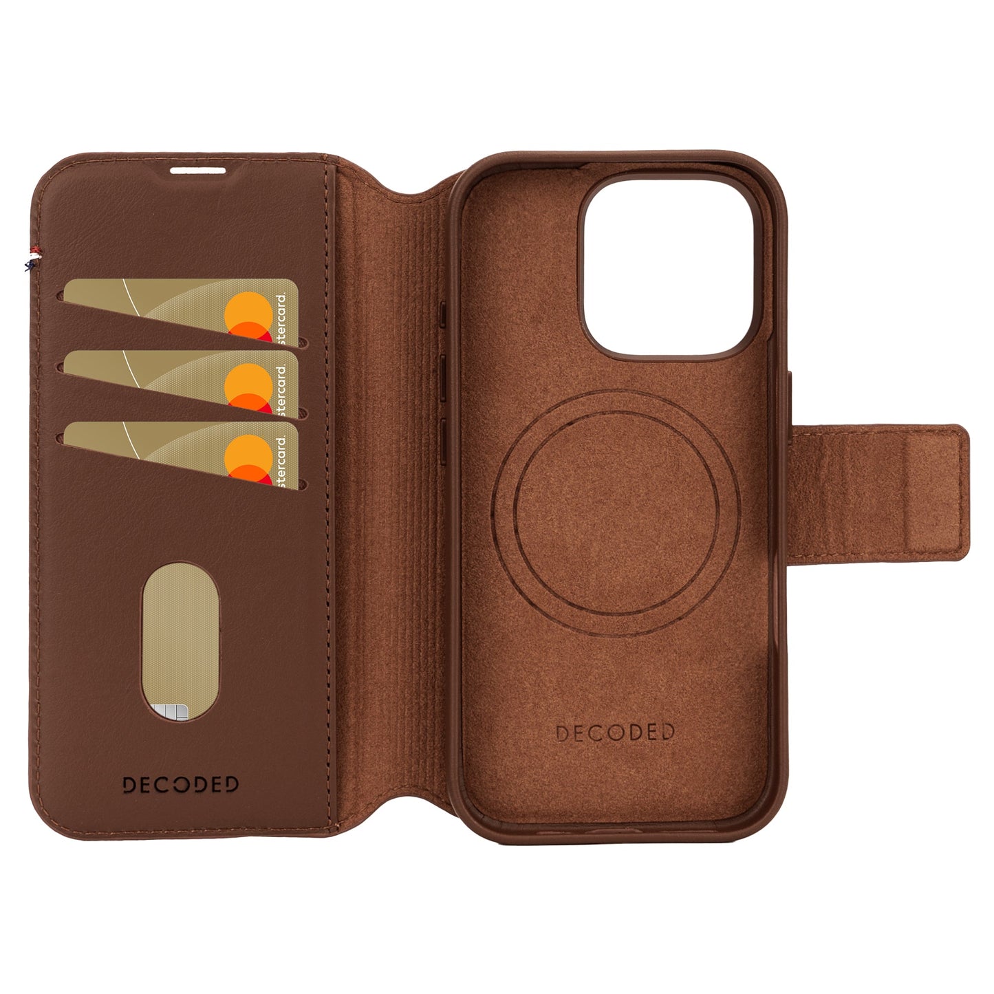 Decoded Detachable Wallet MagSafe Skinnetui til iPhone 16 Pro - Tan