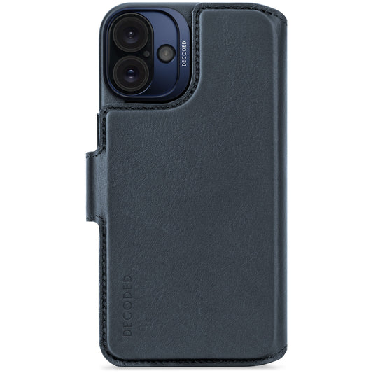 Decoded Detachable Wallet MagSafe Skinnetui til iPhone 16 Plus - Navy