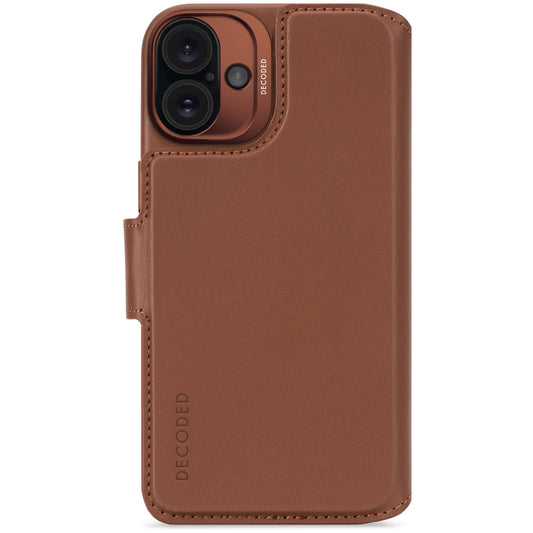 Decoded Detachable Wallet MagSafe Skinnetui til iPhone 16 Plus - Tan