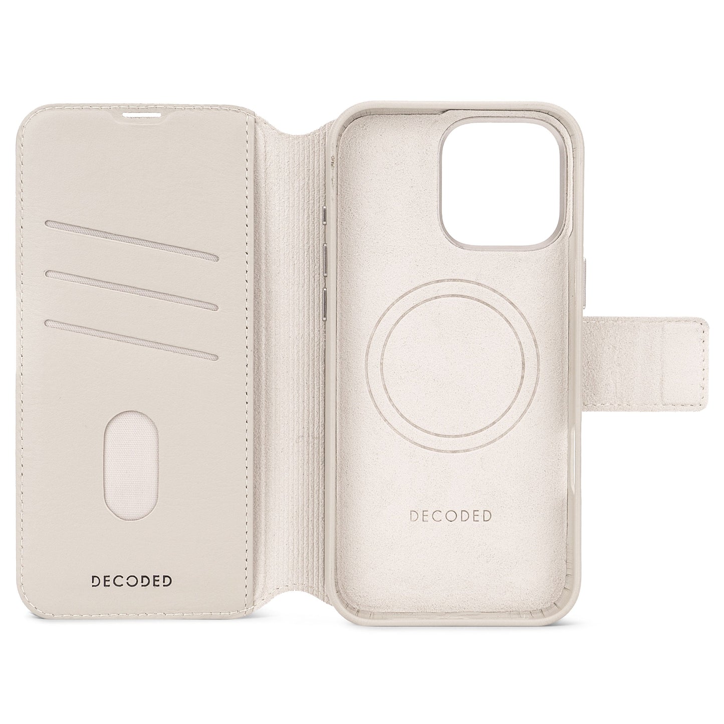 Decoded Detachable Wallet MagSafe Skinnetui til iPhone 16 Pro Max - Clay