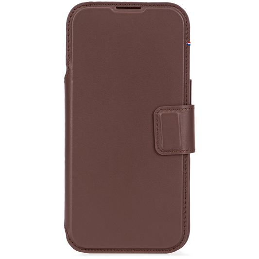 Decoded Lommebokdeksel i skinn med MagSafe til iPhone Air - Brun