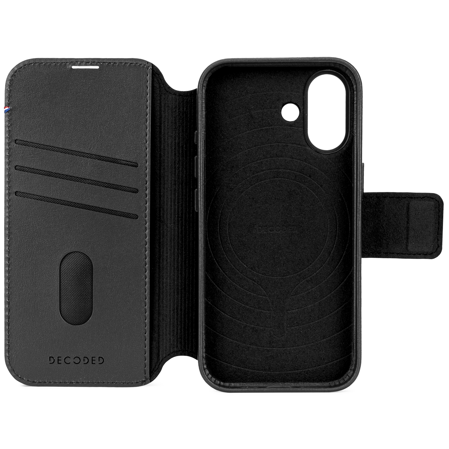 Decoded Detachable Wallet MagSafe Skinnetui til iPhone 17 - Svart