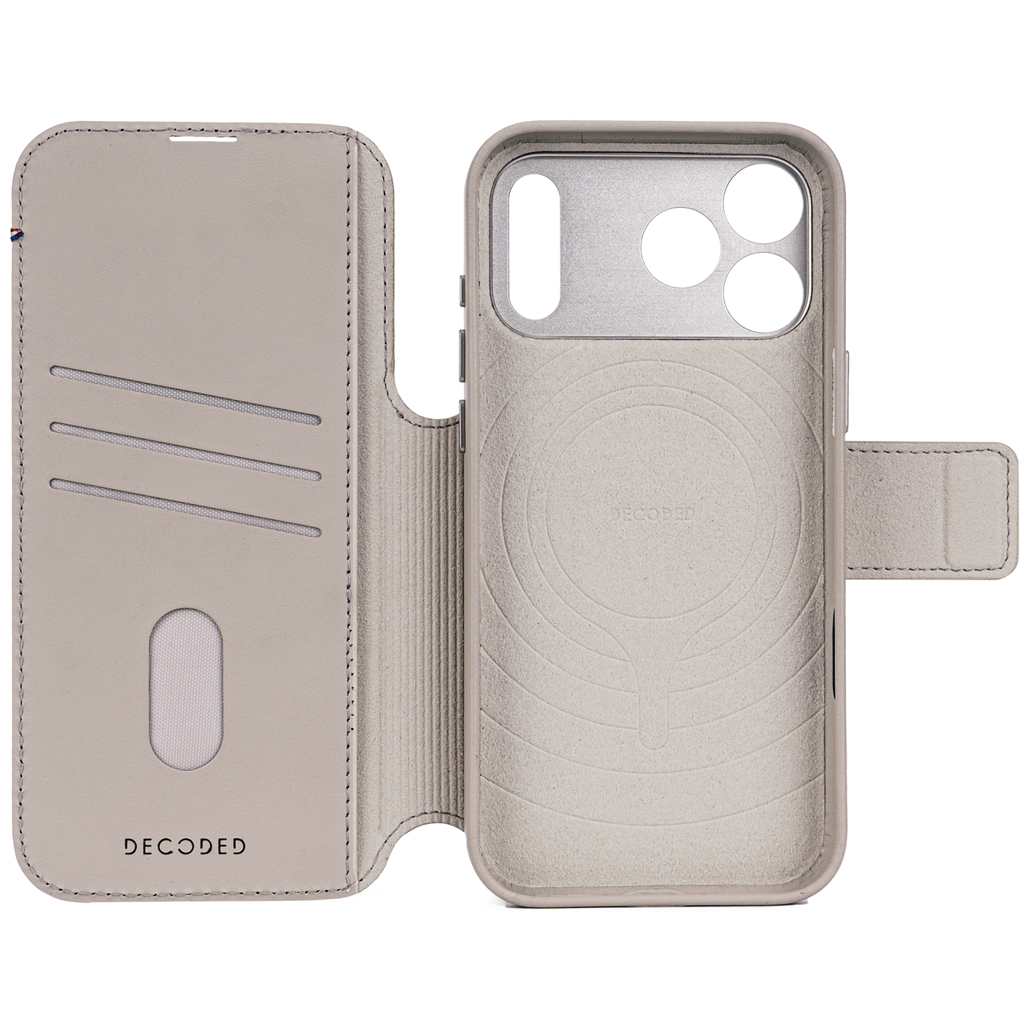 Decoded Detachable Wallet MagSafe Skinnetui til iPhone 17 Pro - Clay