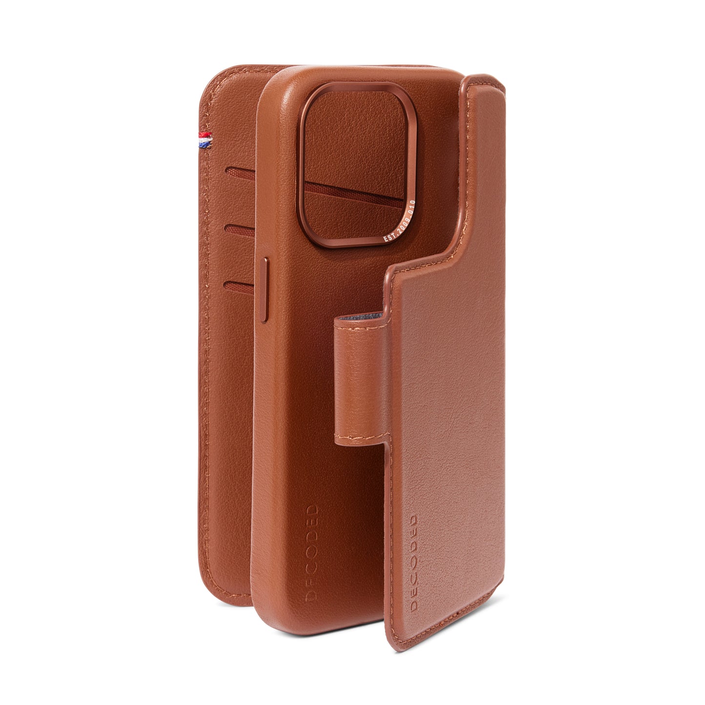 Decoded Detachable Wallet MagSafe Skinnetui til iPhone 15 Pro - Tan