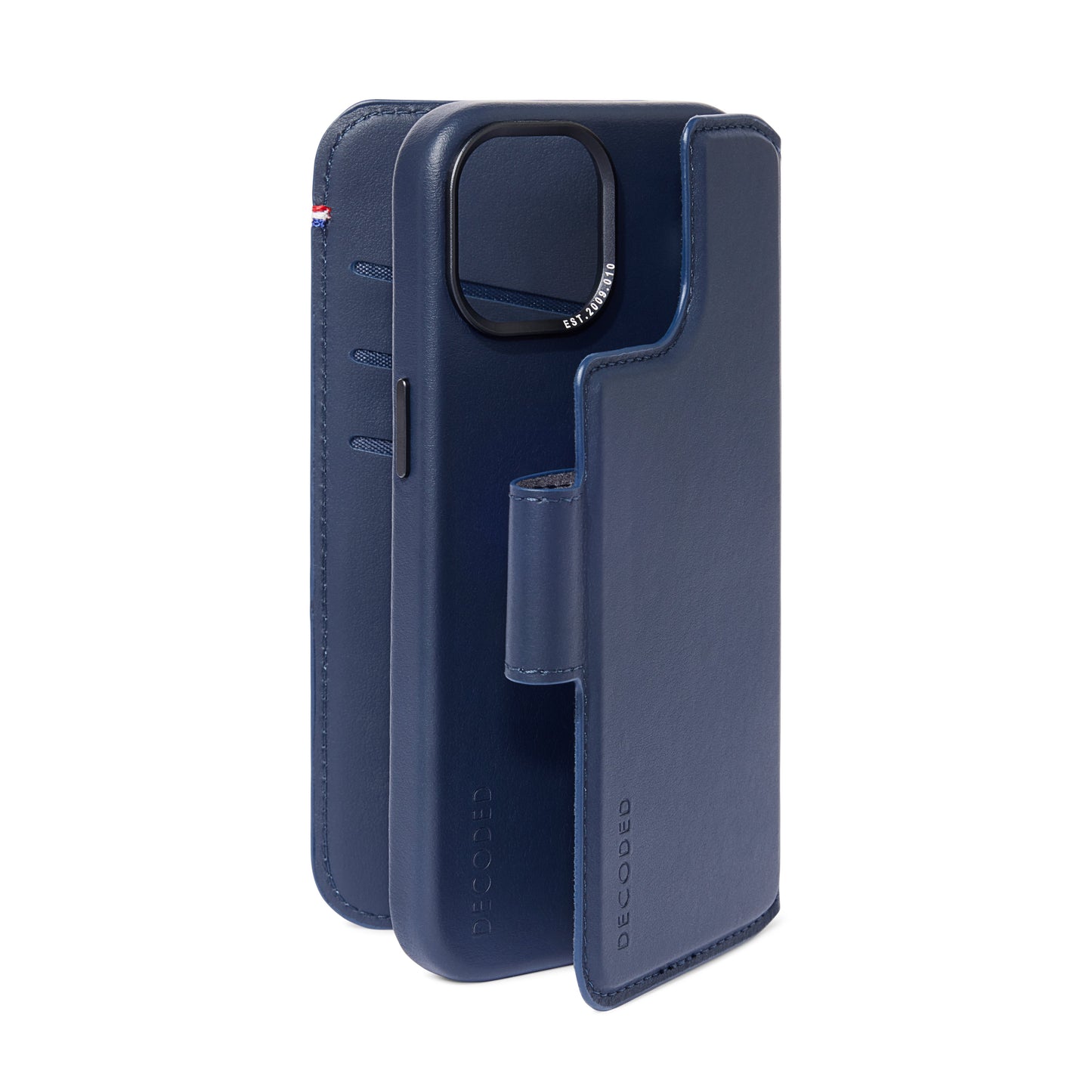 Decoded Detachable Wallet MagSafe Skinnetui til iPhone 15 - Navy