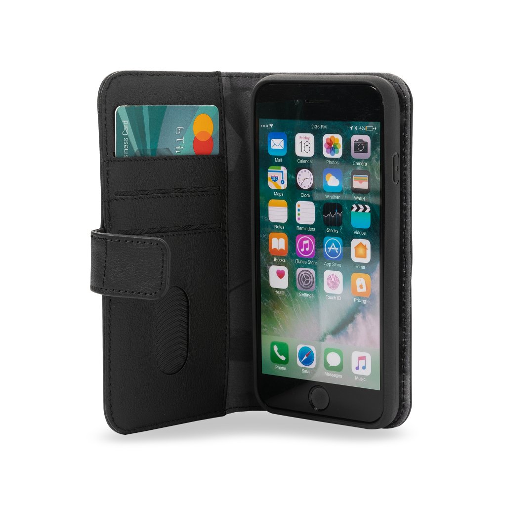 Decoded Detachable Wallet etui til iPhone SE - Svart