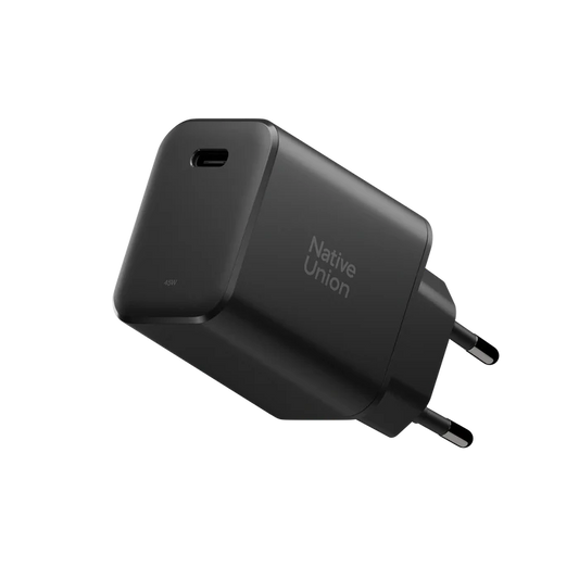 Native Union 45W USB-C GaN Vegglader - Svart