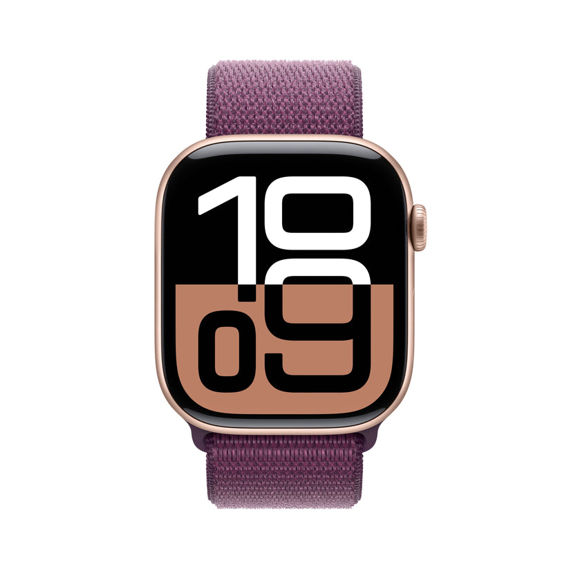 Apple_Watch_Series_10_46mm_LTE_Rose_Gold_Aluminum_Sport_Loop_Plum_PDP_Image_Position_2__WWEN