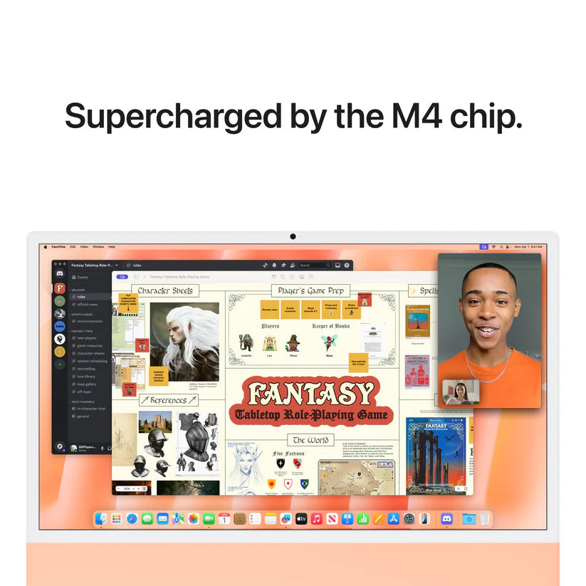 iMac 24-tommer M4 10GPU 512GB SSD 24GB Minne - Oransje