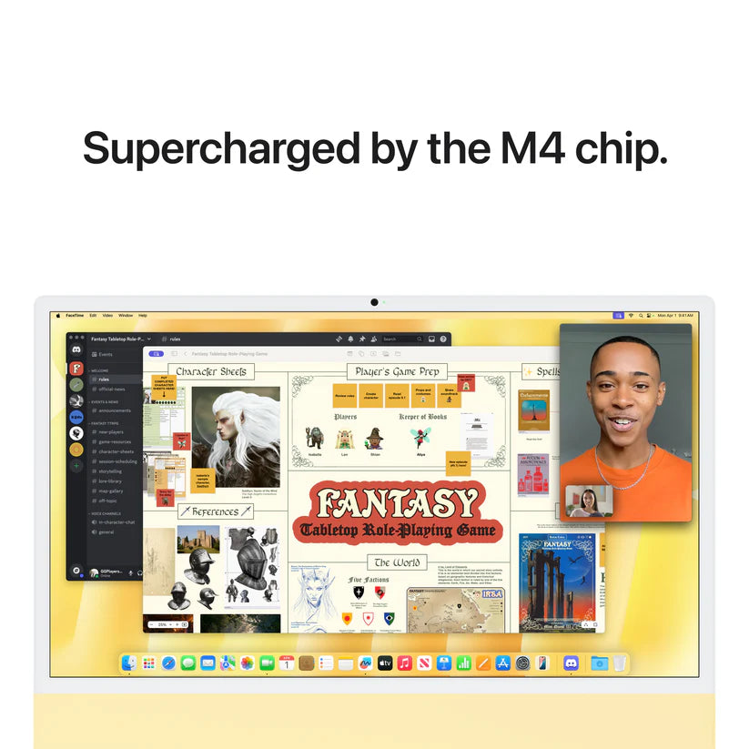 iMac 24-tommer M4 10GPU 512GB SSD 24GB Minne - Gul