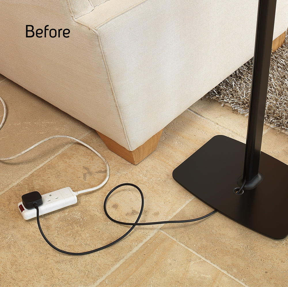 Flexson strømkabel for Sonos One / One SL / Play:1 på 5 meter - Svart