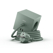 Avolt Square 1 30W Dual USB-C Stikkontaktforlenger - Eik Grønn