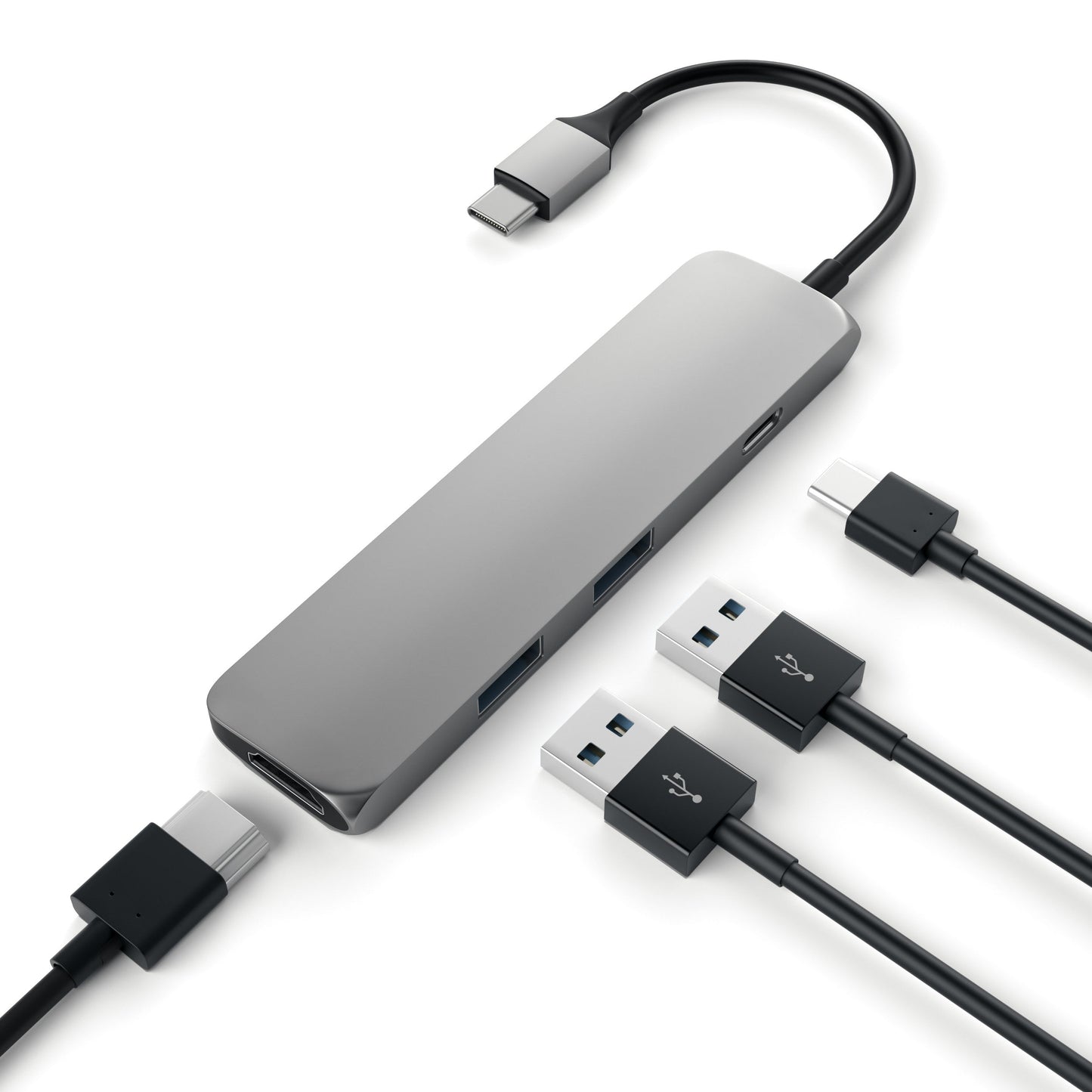 Satechi USB-C Multiport-adapter - Stellargrå