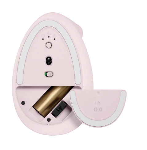 Logitech Lift Vertical Mus - Rosa