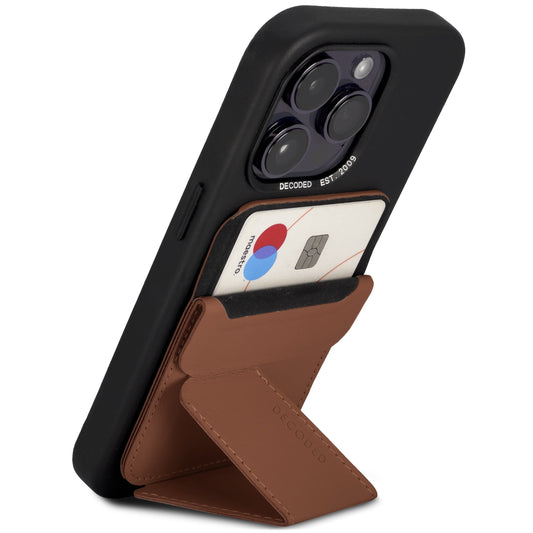 Decoded Magnetisk kortholder med stativ - Tan