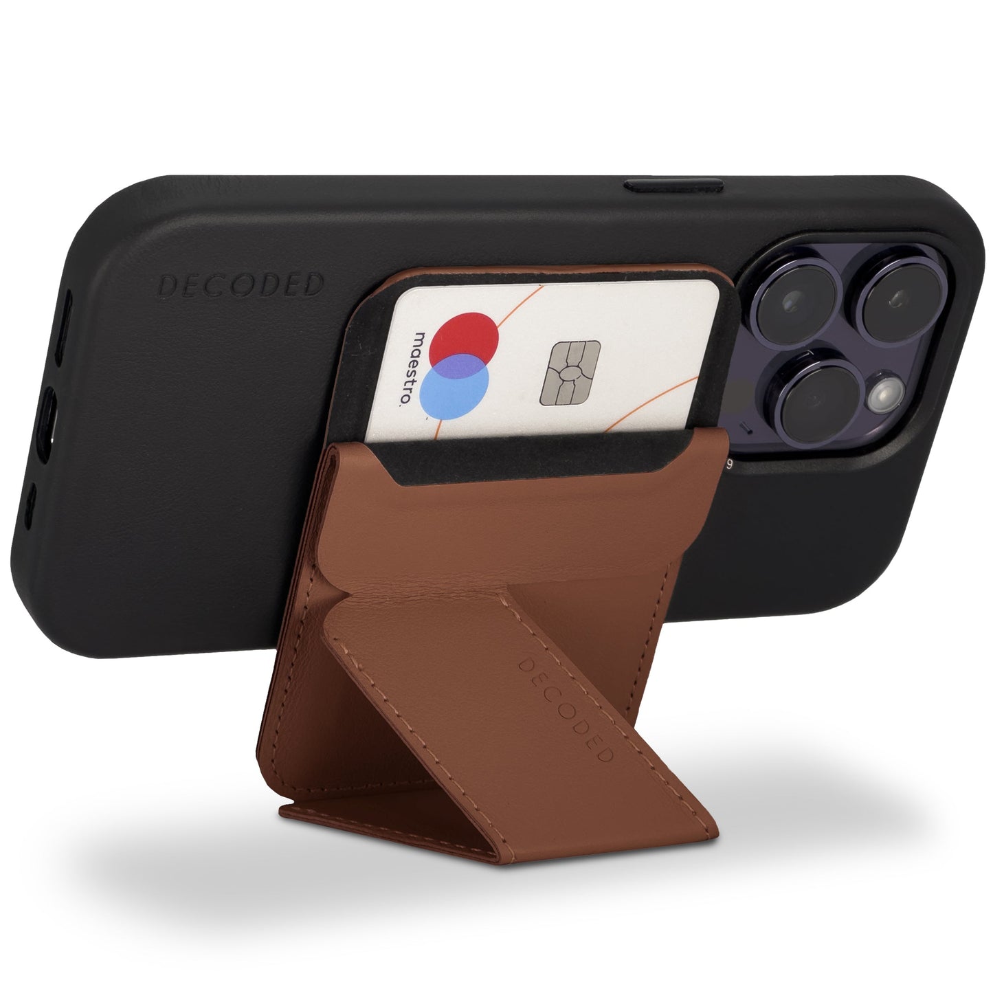Decoded MagSafe Kortholder/Stand - Tan