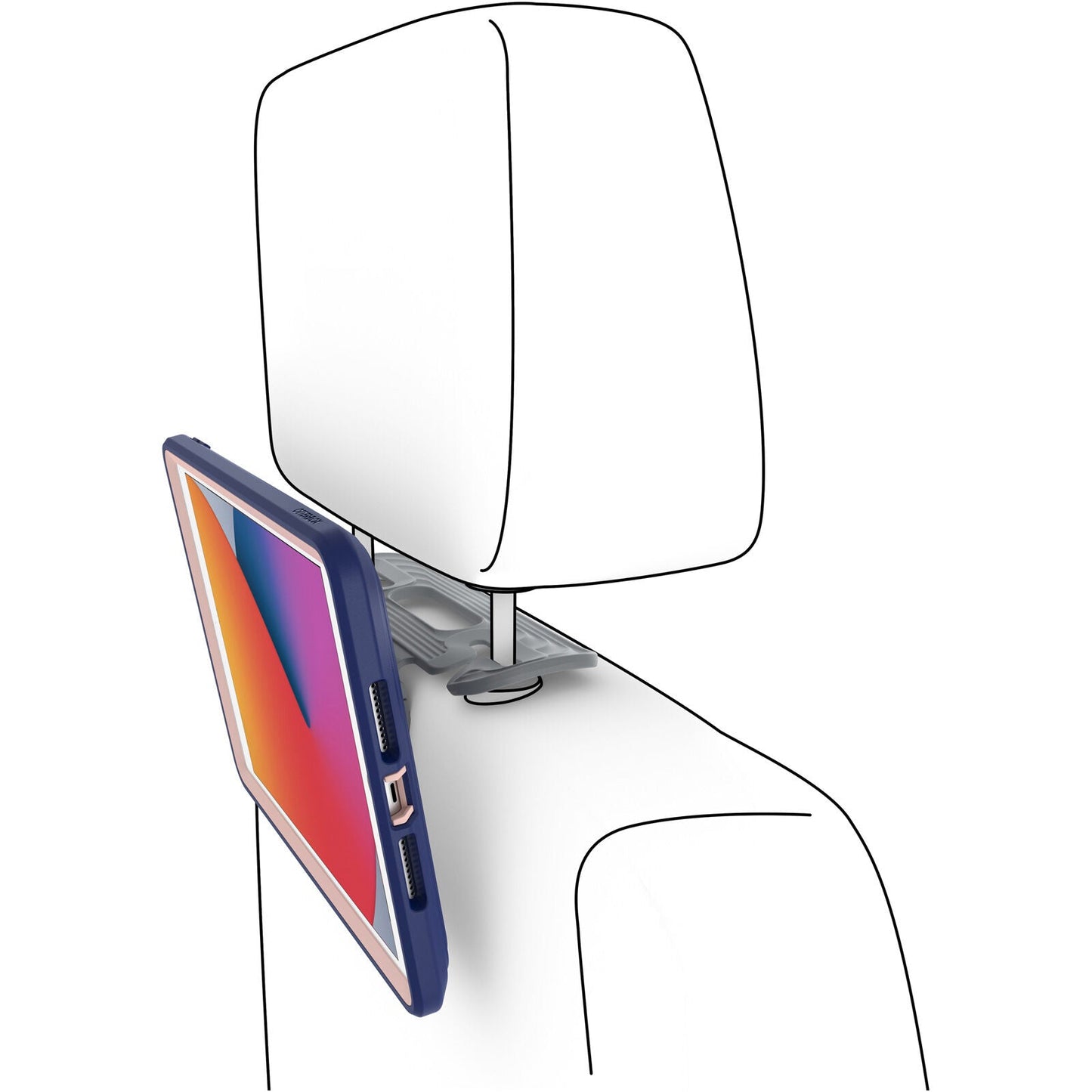 Otterbox EzGrab deksel til iPad 10,2" - Lilla