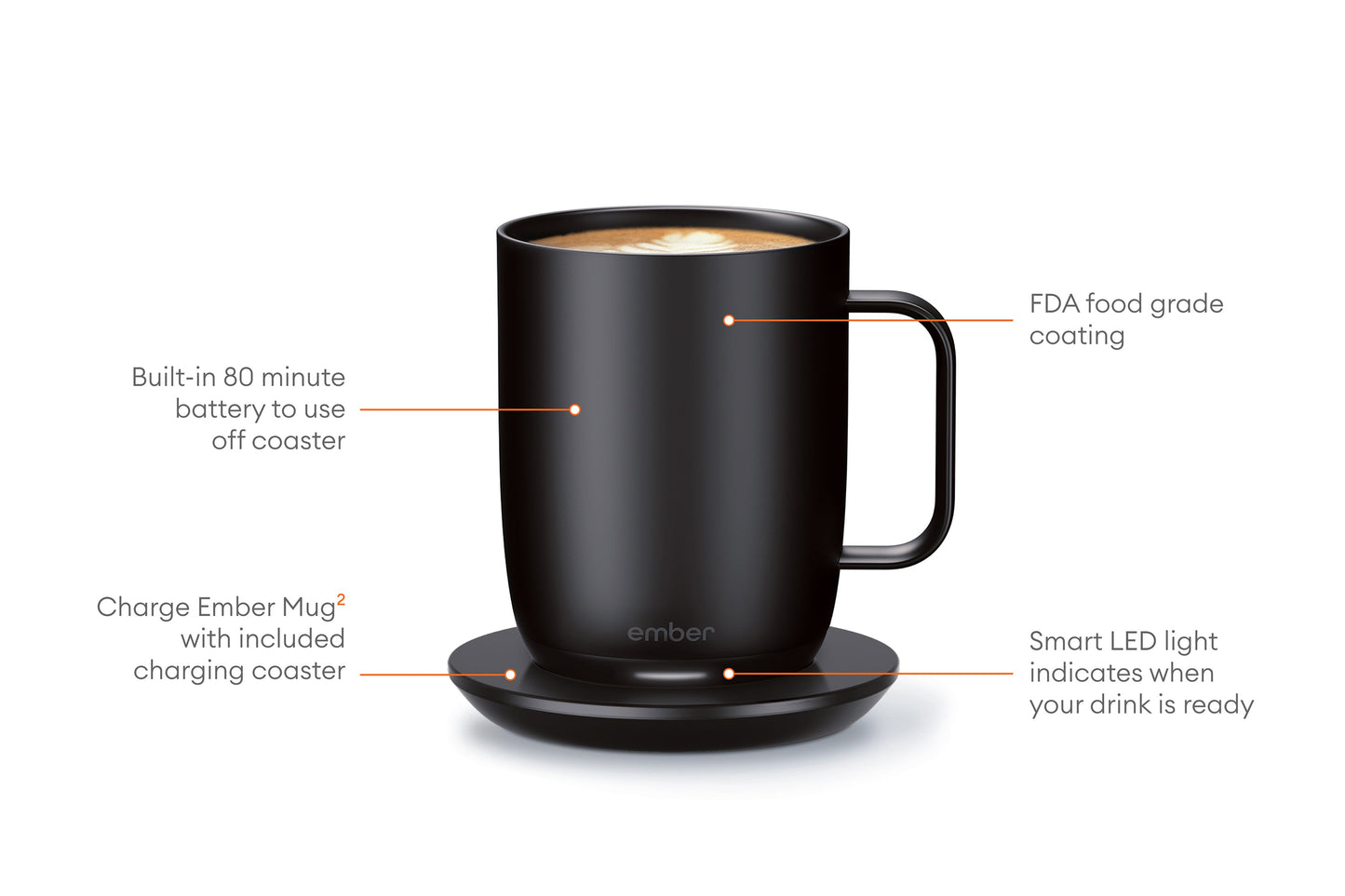 Ember Mug 2 termokrus 414 ml - Svart