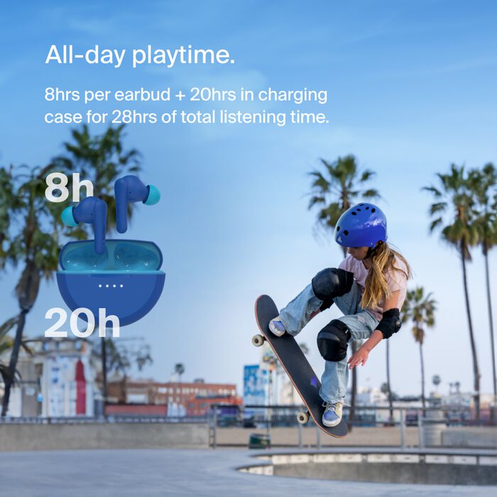 Belkin SoundForm Nano 2 Trådløse Øretelefoner for Barn - Blå