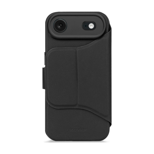 Decoded Lommebokdeksel i silikon med MagSafe til iPhone Air - Phantom Black