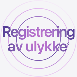 Registrering av ulykke. Se juridiske fraskrivelser.