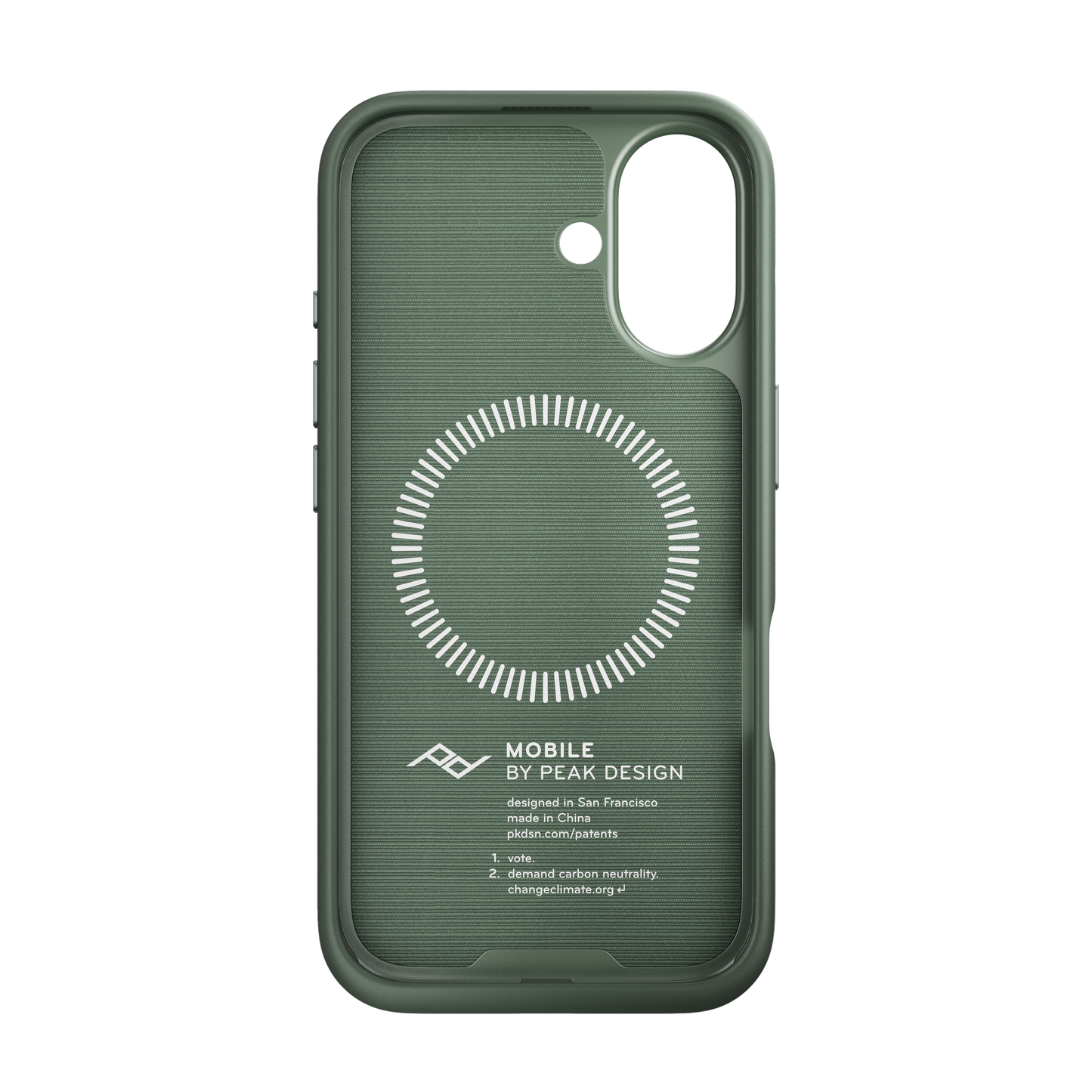 Peak Design Mobile Everyday Fabric MagSafe Deksel til iPhone 16 - Sage