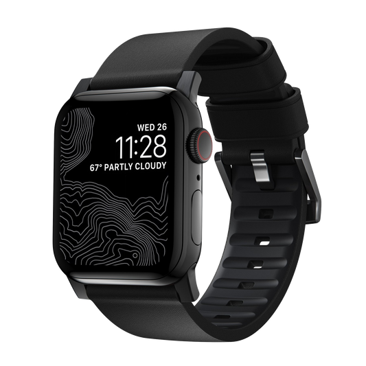 Nomad 44/42 mm Active Strap Pro skinnreim - Svart
