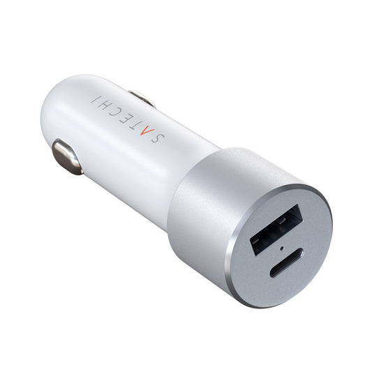 Satechi 72W USB-C + USB-A billader -  Sølv