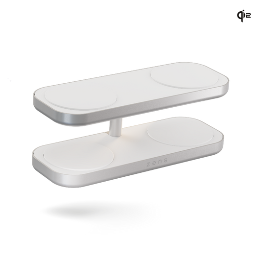 Zens Quattro Pro 4 Qi2 Trådløs lader - Hvit