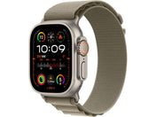 Apple Watch Ultra 2 GPS + Cellular 49mm Natural Titanium Case with Olive Alpine Loop - Medium