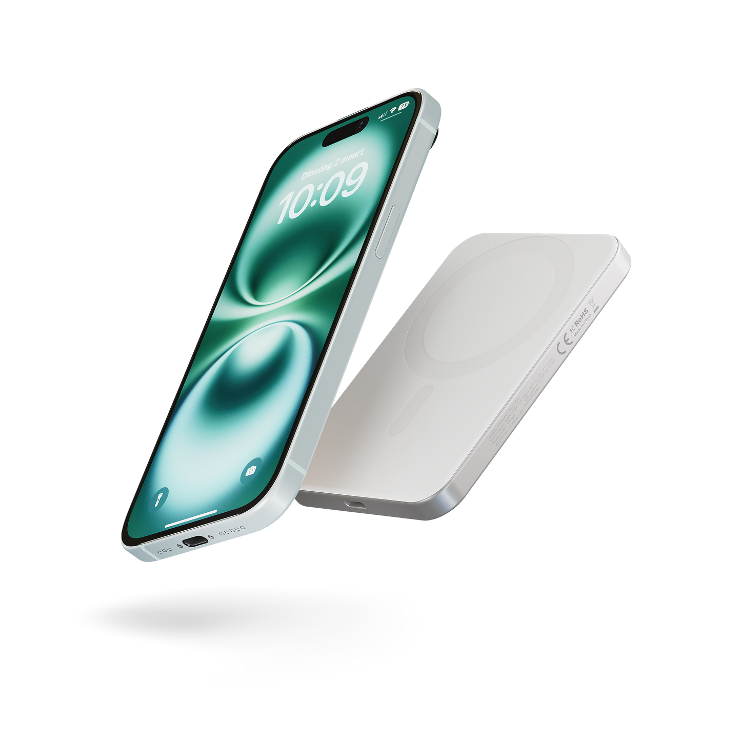 Zens 5000 mAh Powerbank Pro 1 Slim - Hvit