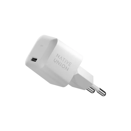 Native Union 30W USB-C GaN Vegglader -  Hvit
