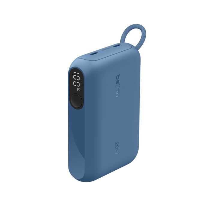Belkin BoostCharge 10 000 mAh Powerbank med display - Blå