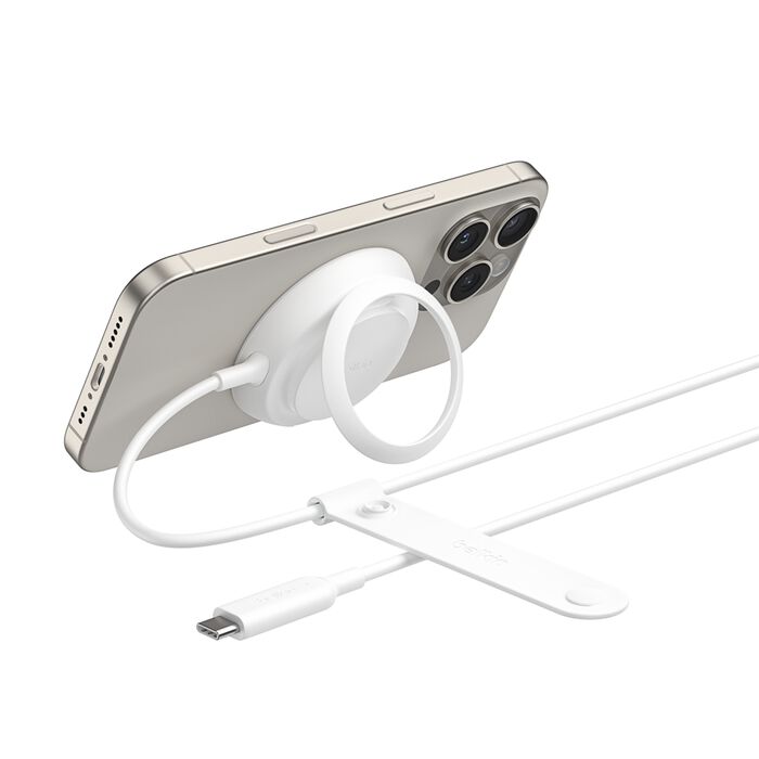 Belkin 25W UltraCharge Qi2 Pad Trådløs ladeplate - Hvit