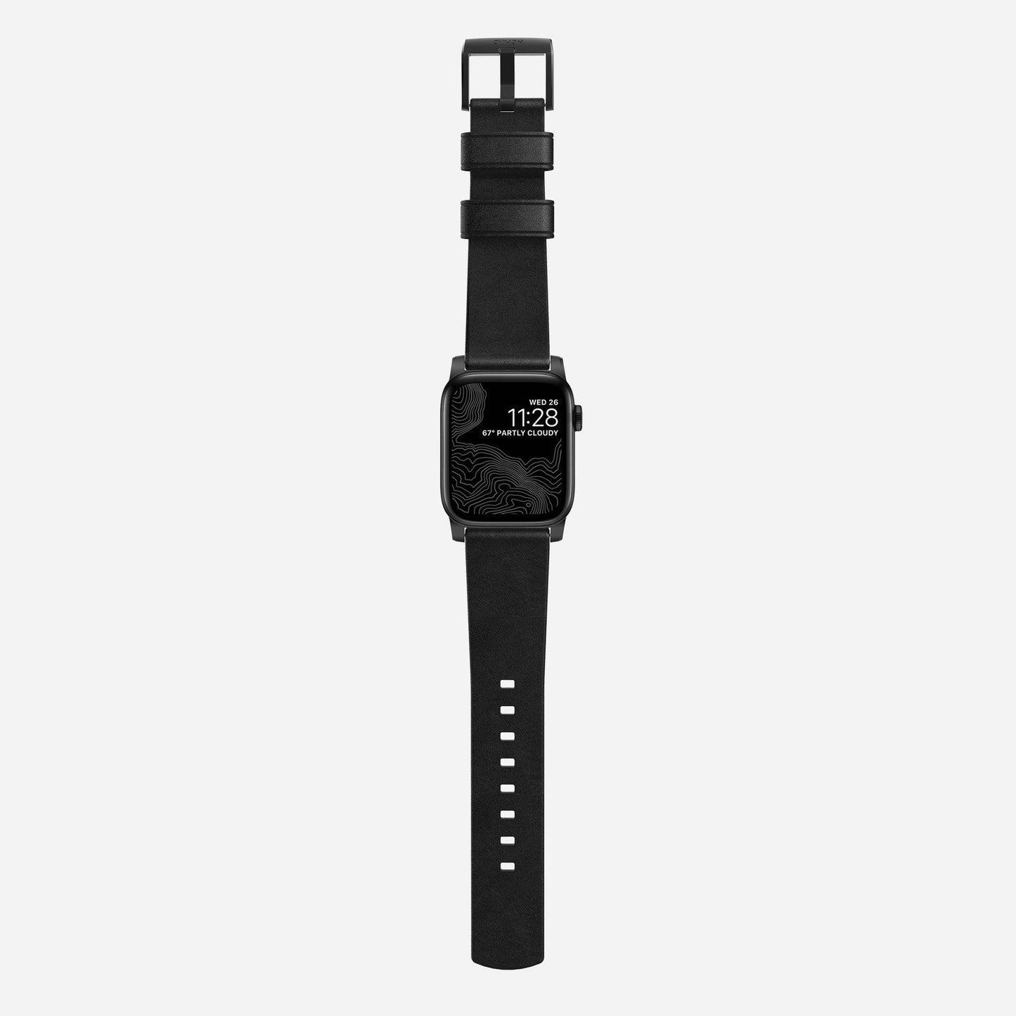 Nomad 44/42 mm Moderne skinnrem - Svart