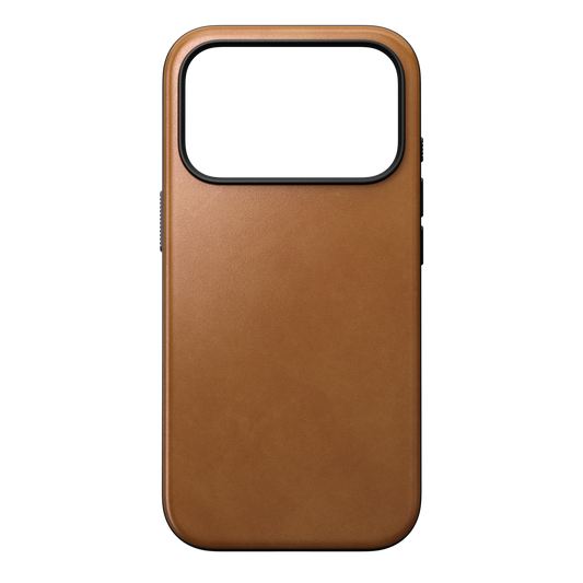 Nomad Modern MagSafe Skinndeksel til iPhone 18 Pro - Lys brun