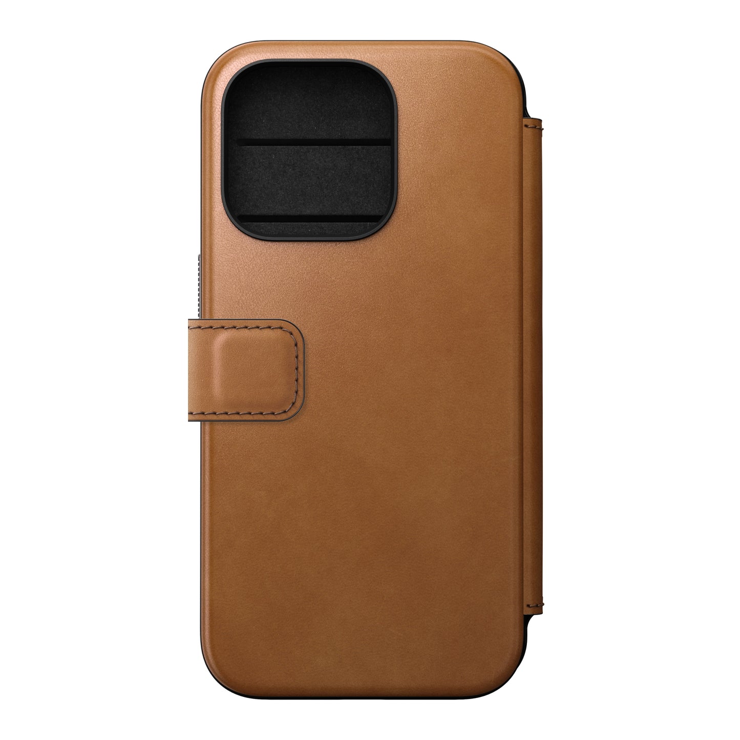 Nomad Modern Folio MagSafe Skinnetui til iPhone 15 Pro - Tan
