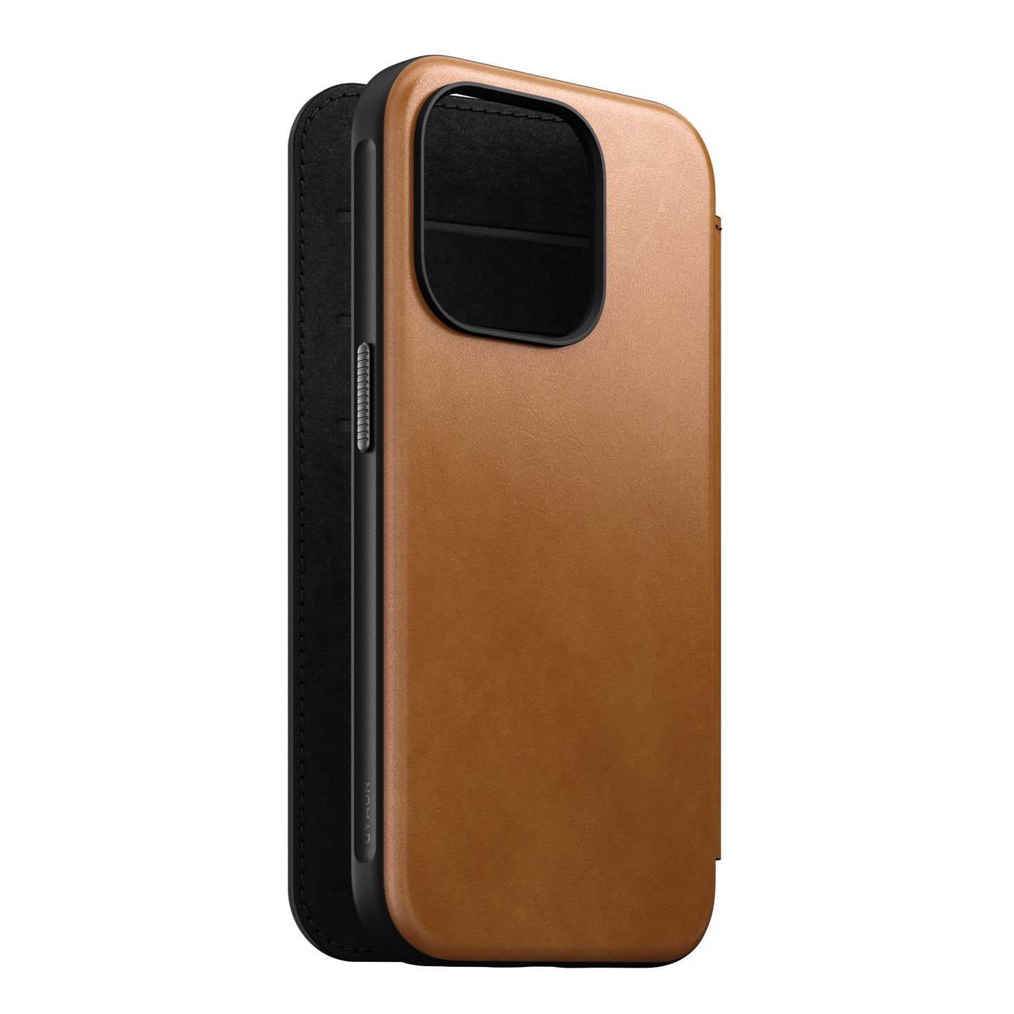 Nomad Modern Folio MagSafe Skinnetui til iPhone 15 Pro - Tan
