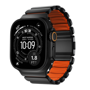 Nomad 49/46 mm Stratos Band Reim - Black Titanium/Ultra Orange