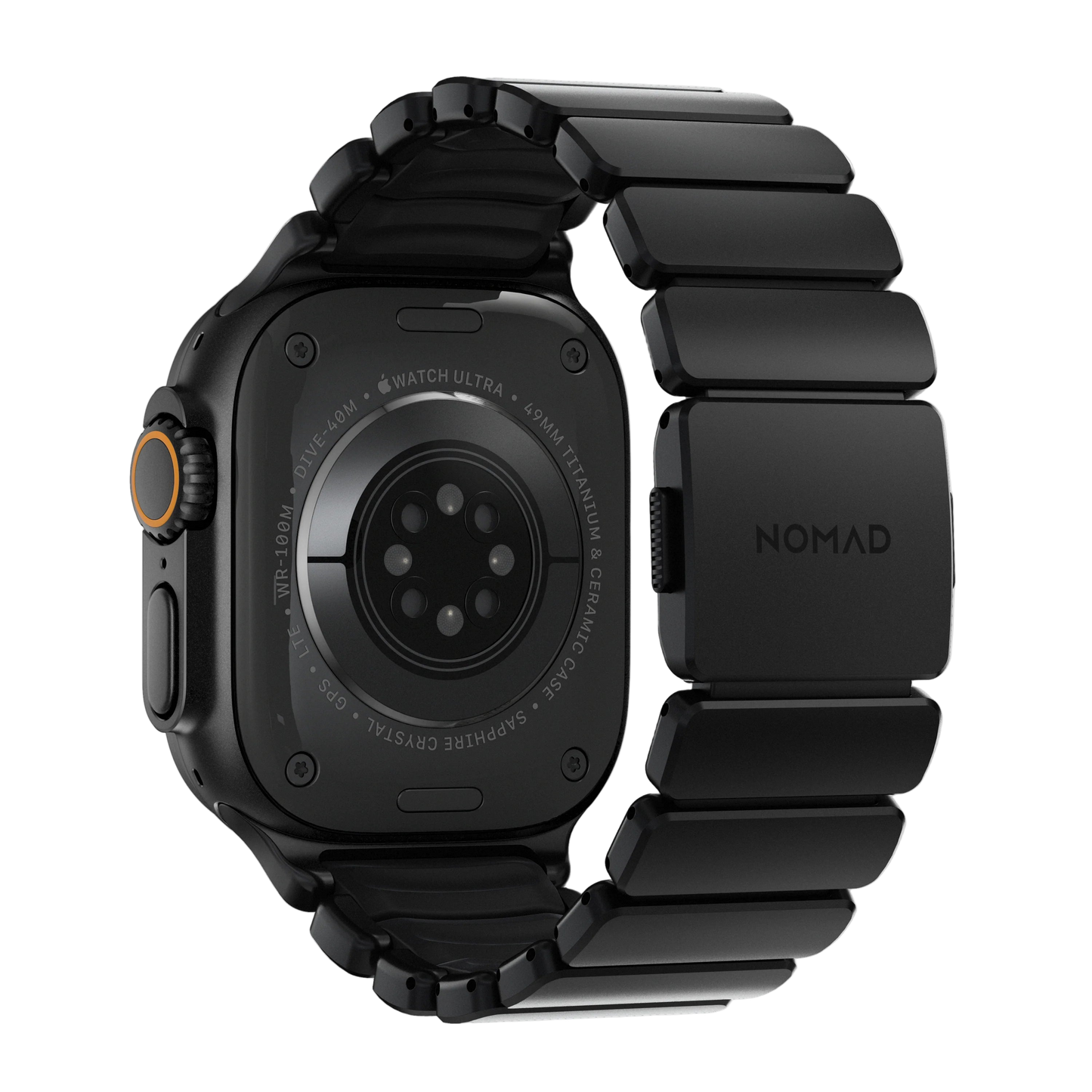 Nomad 49/46 mm Stratos Band Reim - Black Titanium/Black