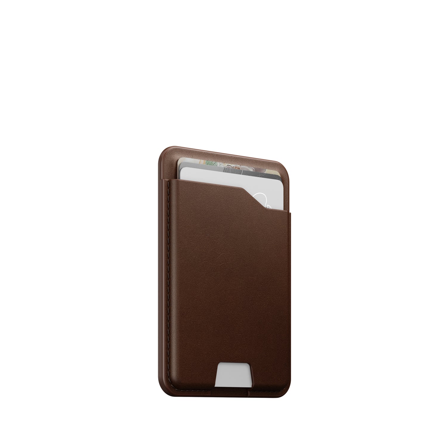 Nomad Leather Mag Kortmappe med FindMy - Brun